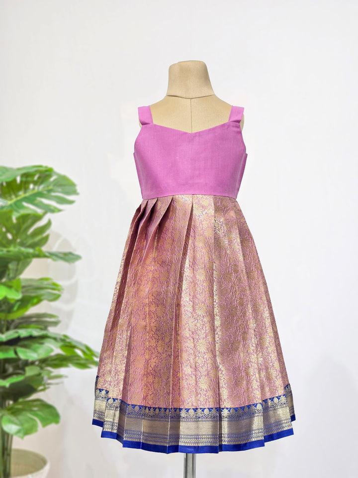 Ananya - Blue Pattu Pavadai Minipattu