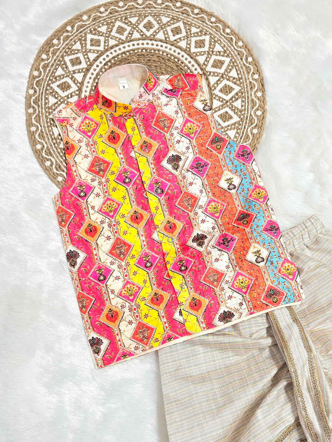 Dev - Multi Color Kurta & Dhothi Set