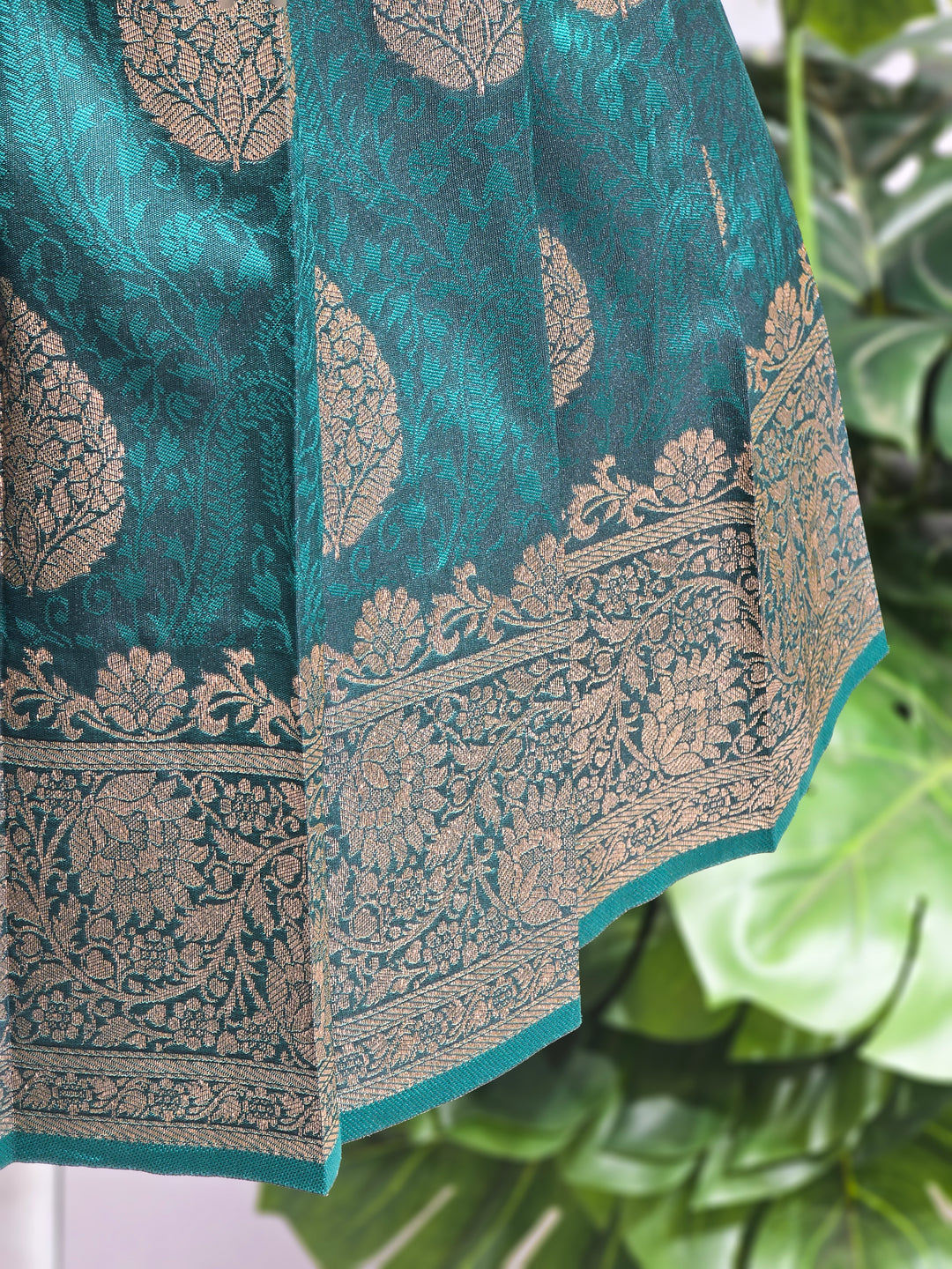 Avanthika - Pink Green Pattu Pavadai Minipattu