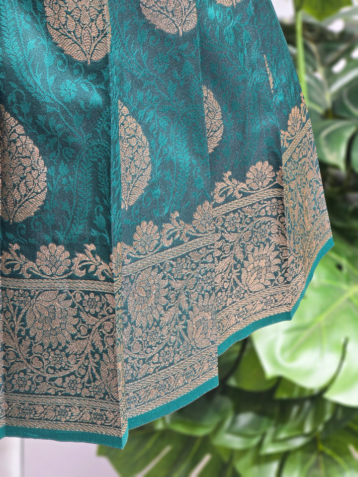 Avanthika - Pink Green Pattu Pavadai Minipattu