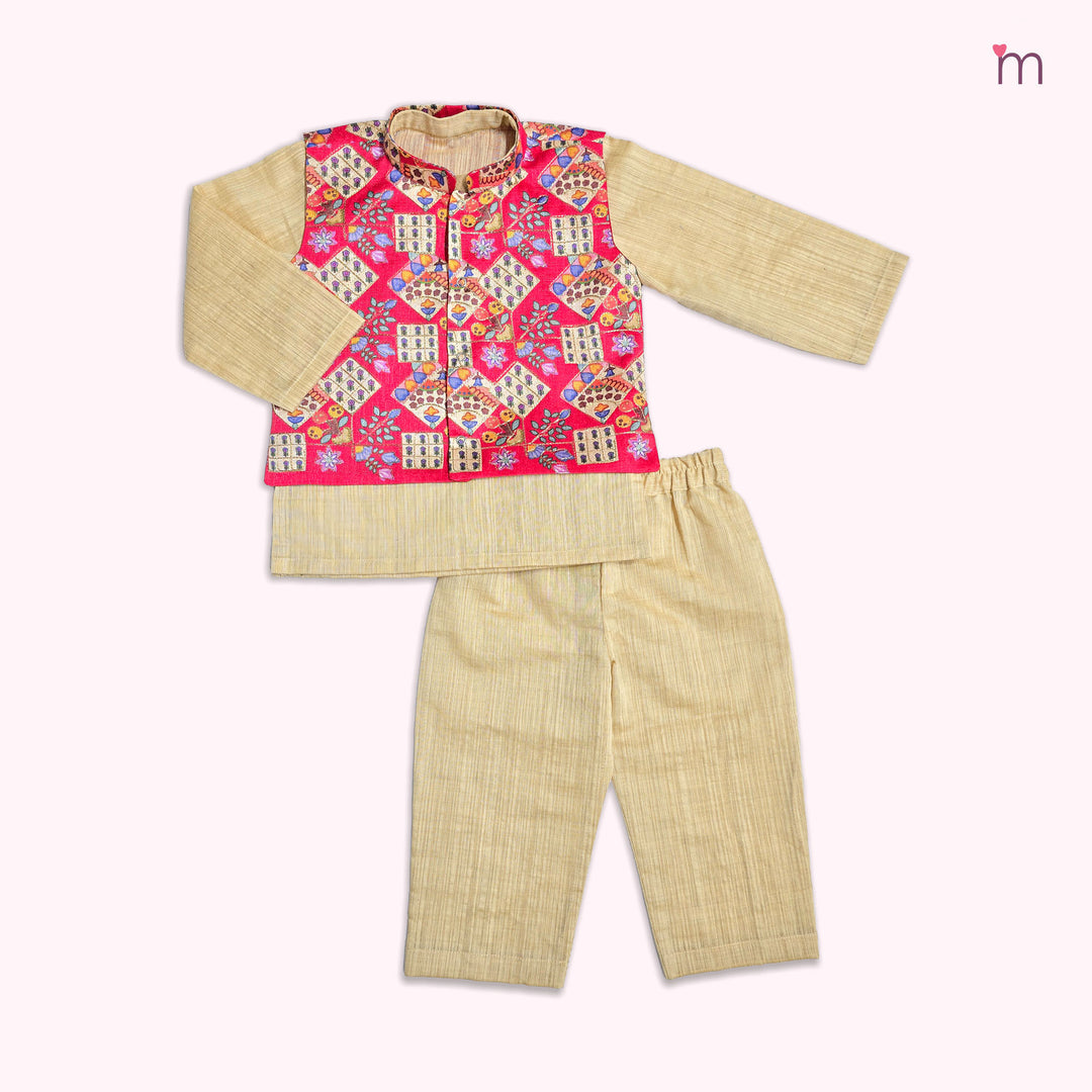 Nishaan - Hot Pink Sherwani set