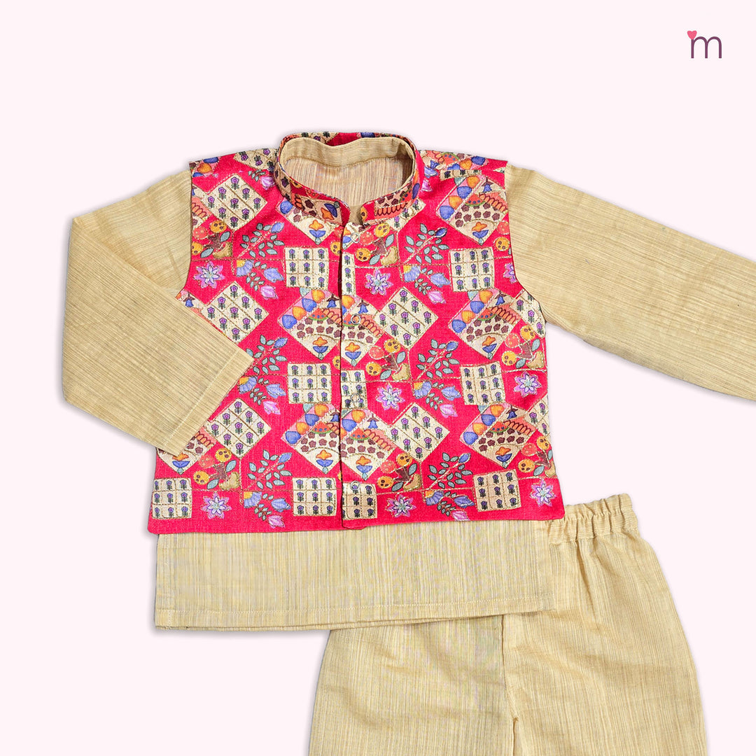 Nishaan - Hot Pink Sherwani set
