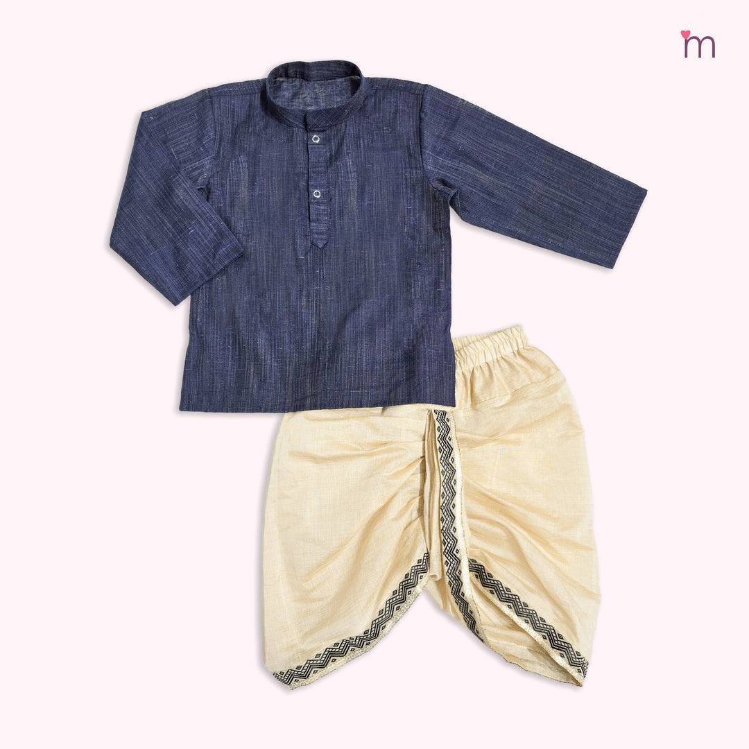 Nishaan - Grey Blue Sherwani set