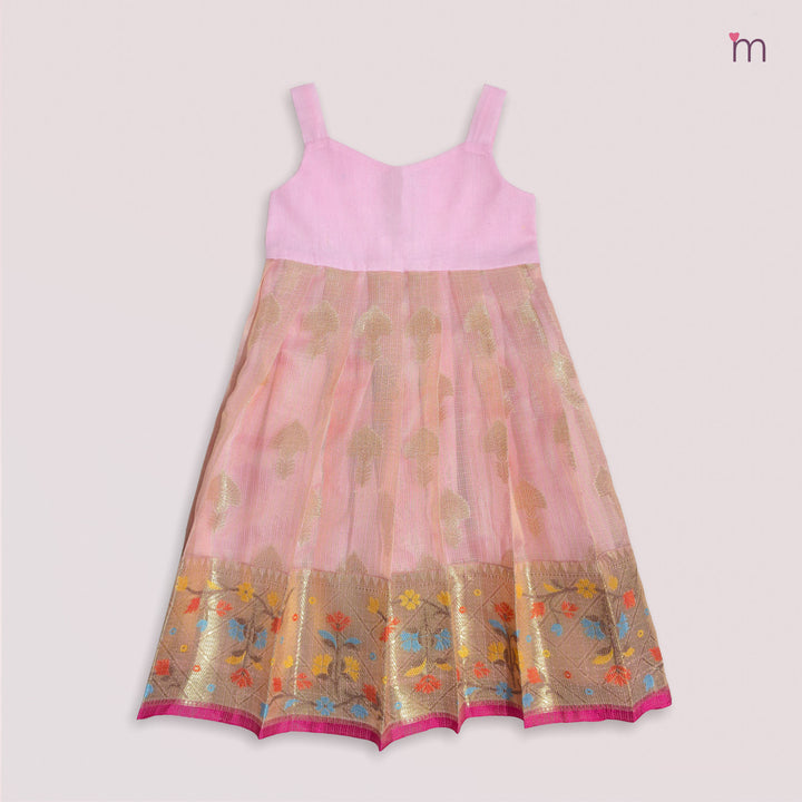 Lakshana - Pink Pattu Pavadai Minipattu