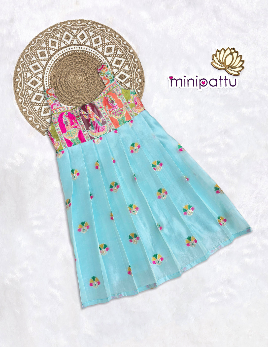 Rishika - Blue Frock Minipattu