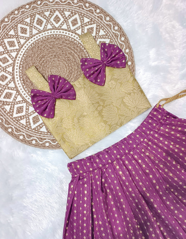 Venba - Gold Purple Minipattu