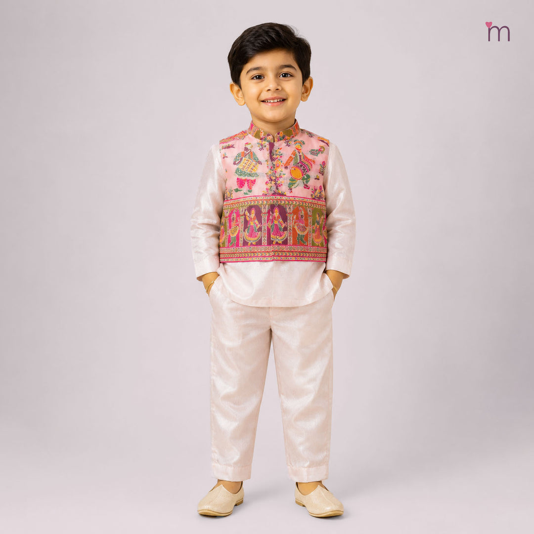 Raghav - Dandiya Pink Sherwani set