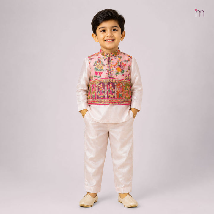 Raghav - Dandiya Pink Sherwani set