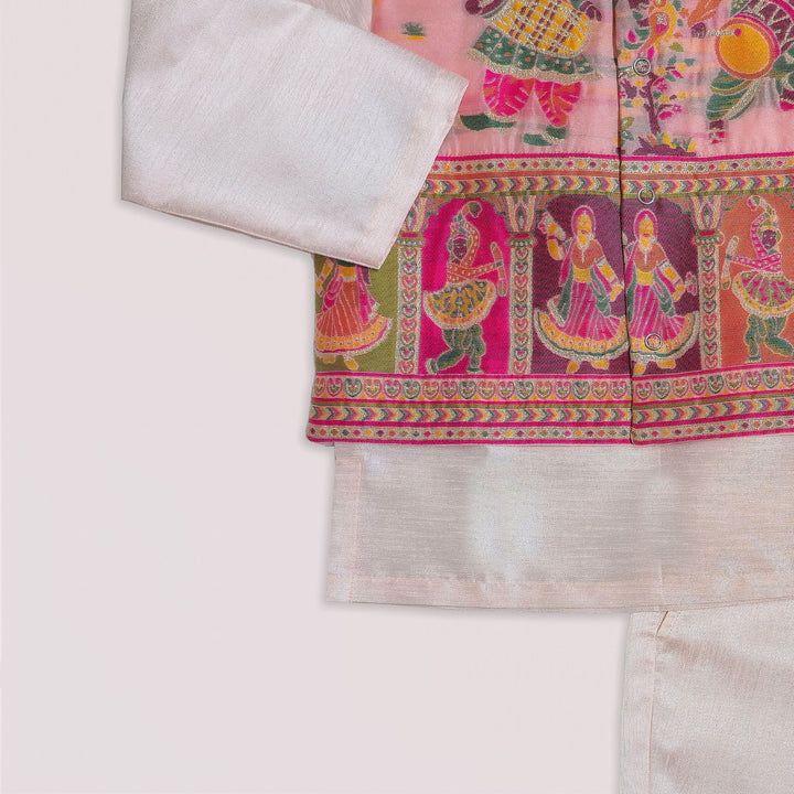 Raghav - Dandiya Pink Sherwani set