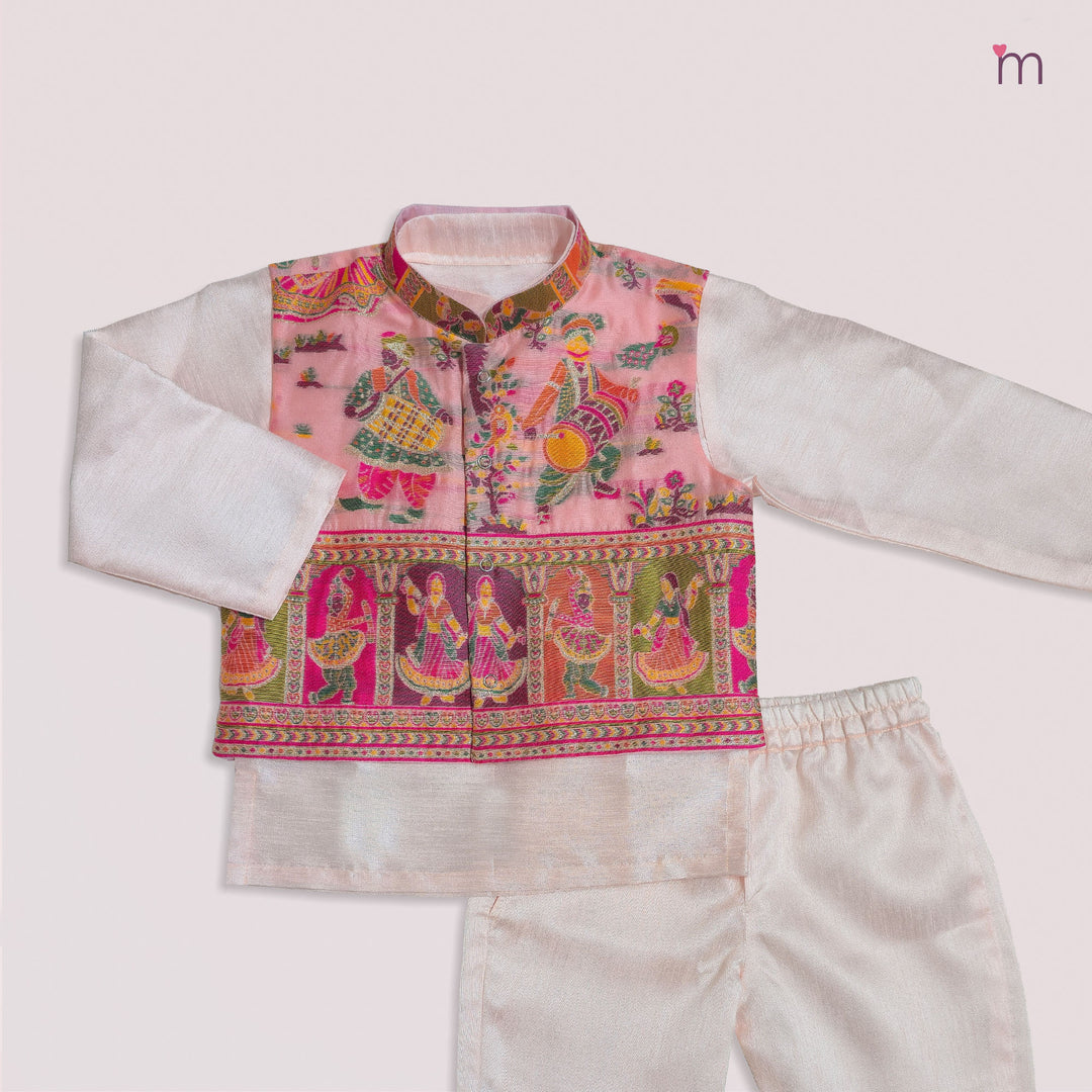 Raghav - Dandiya Pink Sherwani set