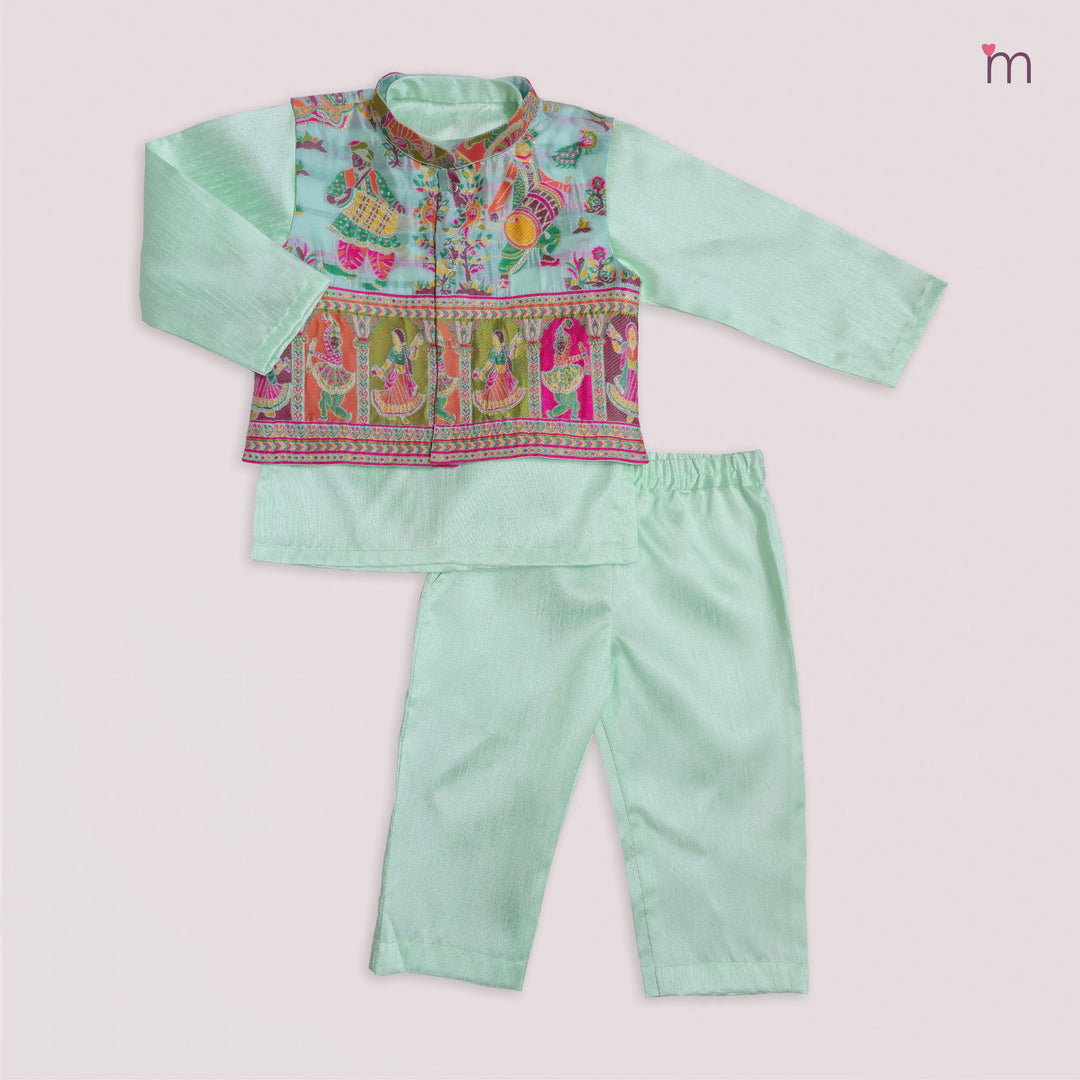 Raghav - Dandiya Blue Sherwani set