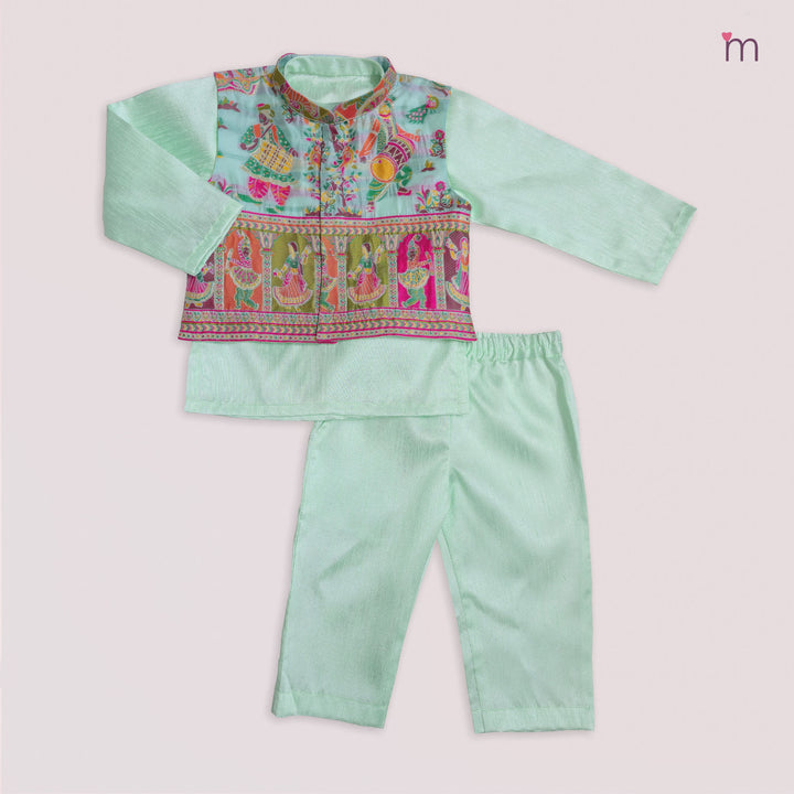 Raghav - Dandiya Blue Sherwani set
