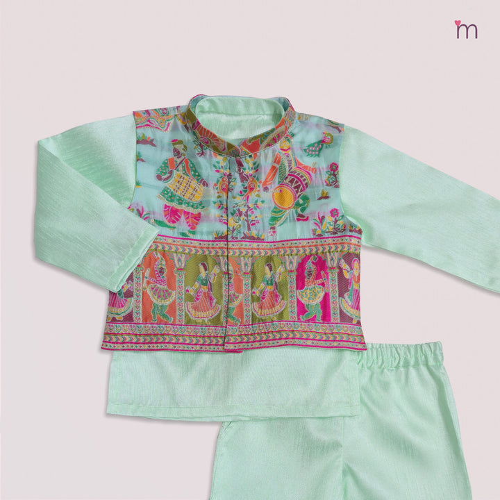 Raghav - Dandiya Blue Sherwani set