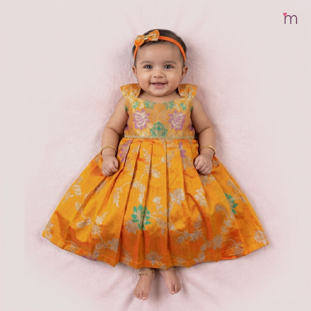 Anika - Yellow Frock Minipattu