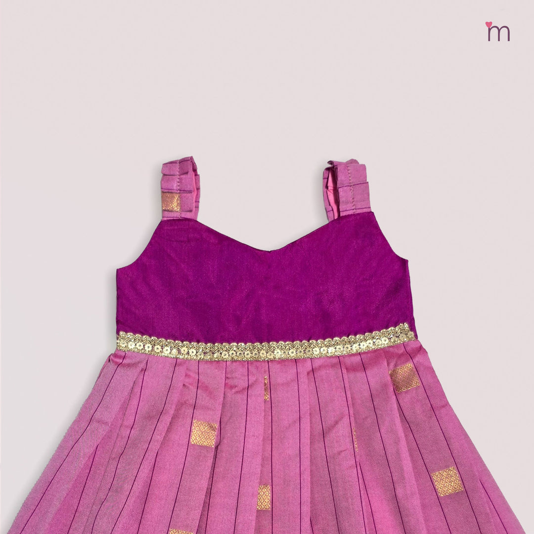 Yamini- Purple Pink Frock Minipattu