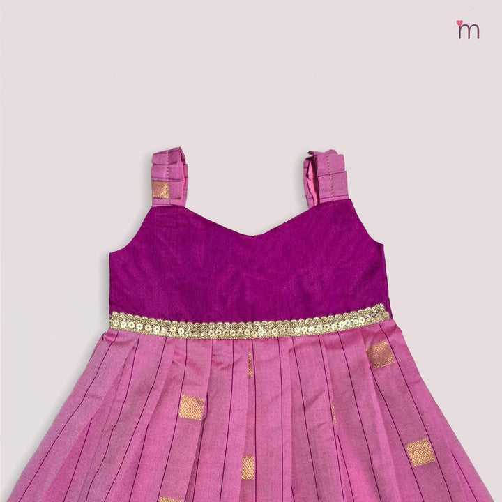 Yamini- Purple Pink Frock Minipattu