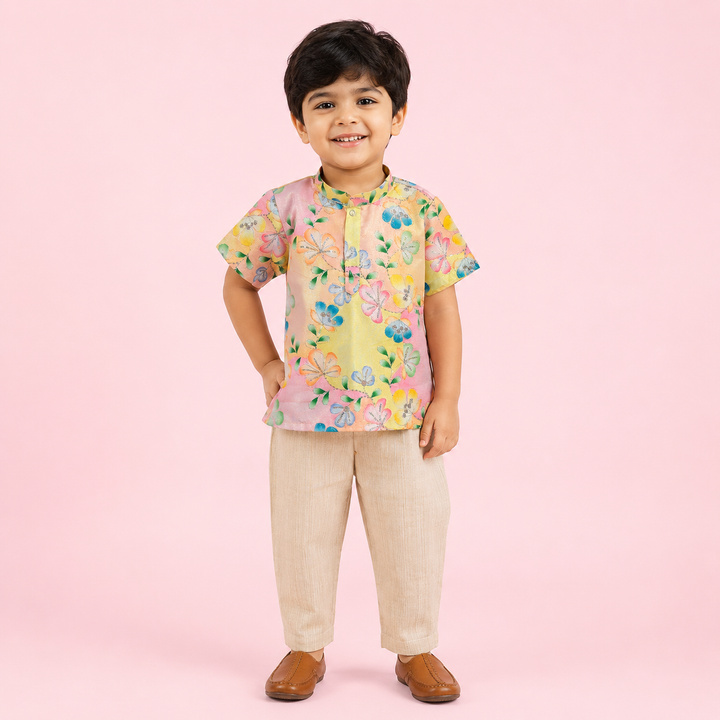 Vishal - Yellow Kurta & Pant set