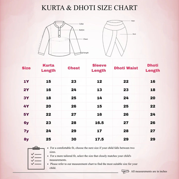 Perumal - Half White Tissue Kurta & Dhoti set