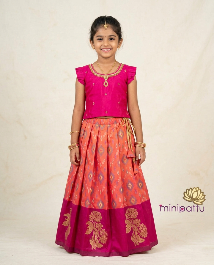 Vaishnavi - Pink Designer Minipattu