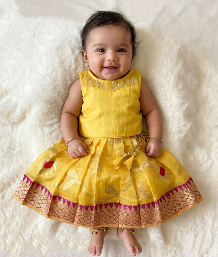 NB Aditi Yelow Minipattu