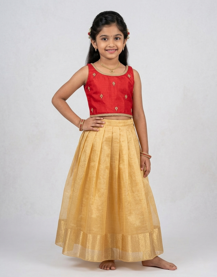 Rini - Maroon Gold Minipattu