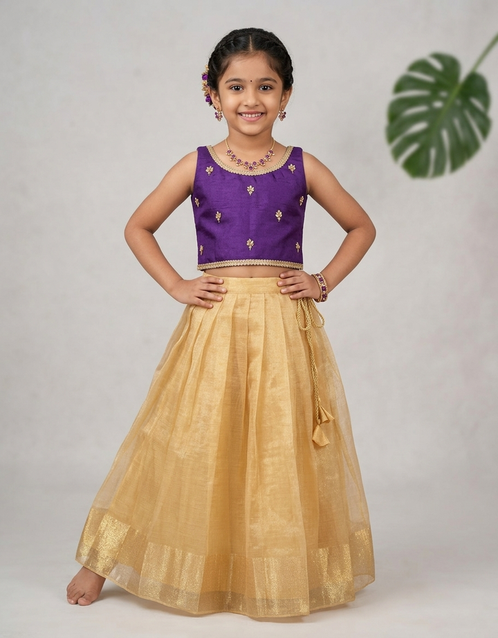 Rini - Violet Gold Minipattu
