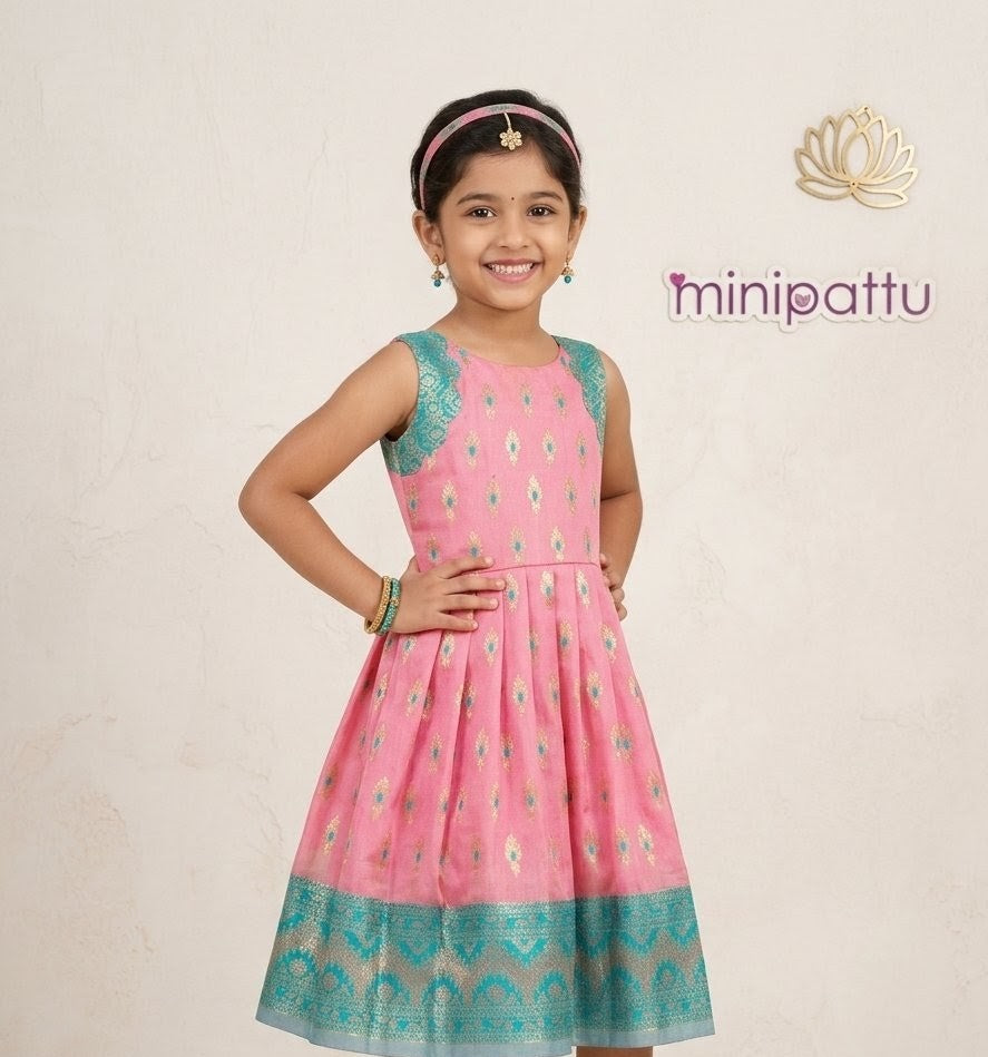 Roshini - Pink Frock Minipattu