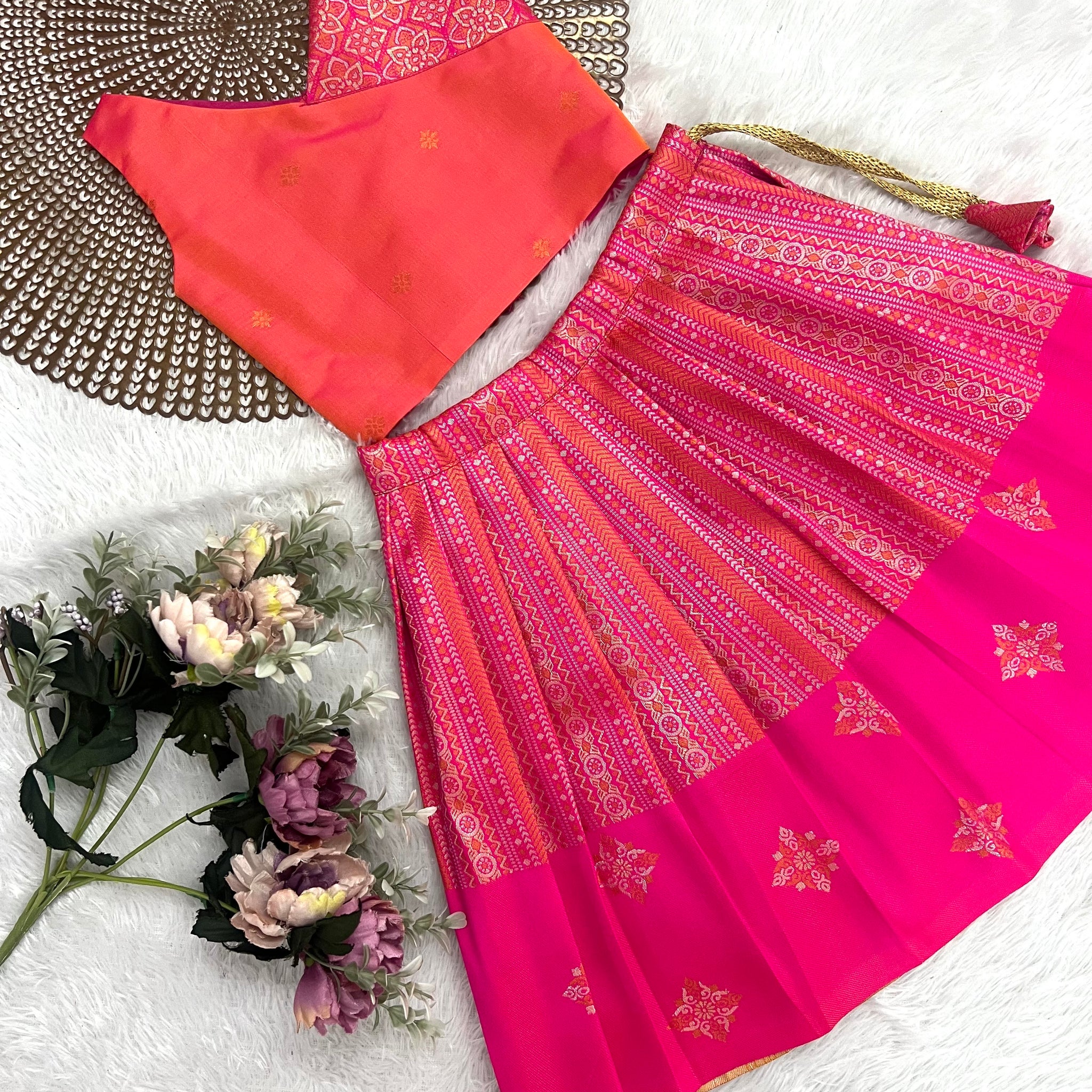 Meera - Hot Pink Designer Minipattu