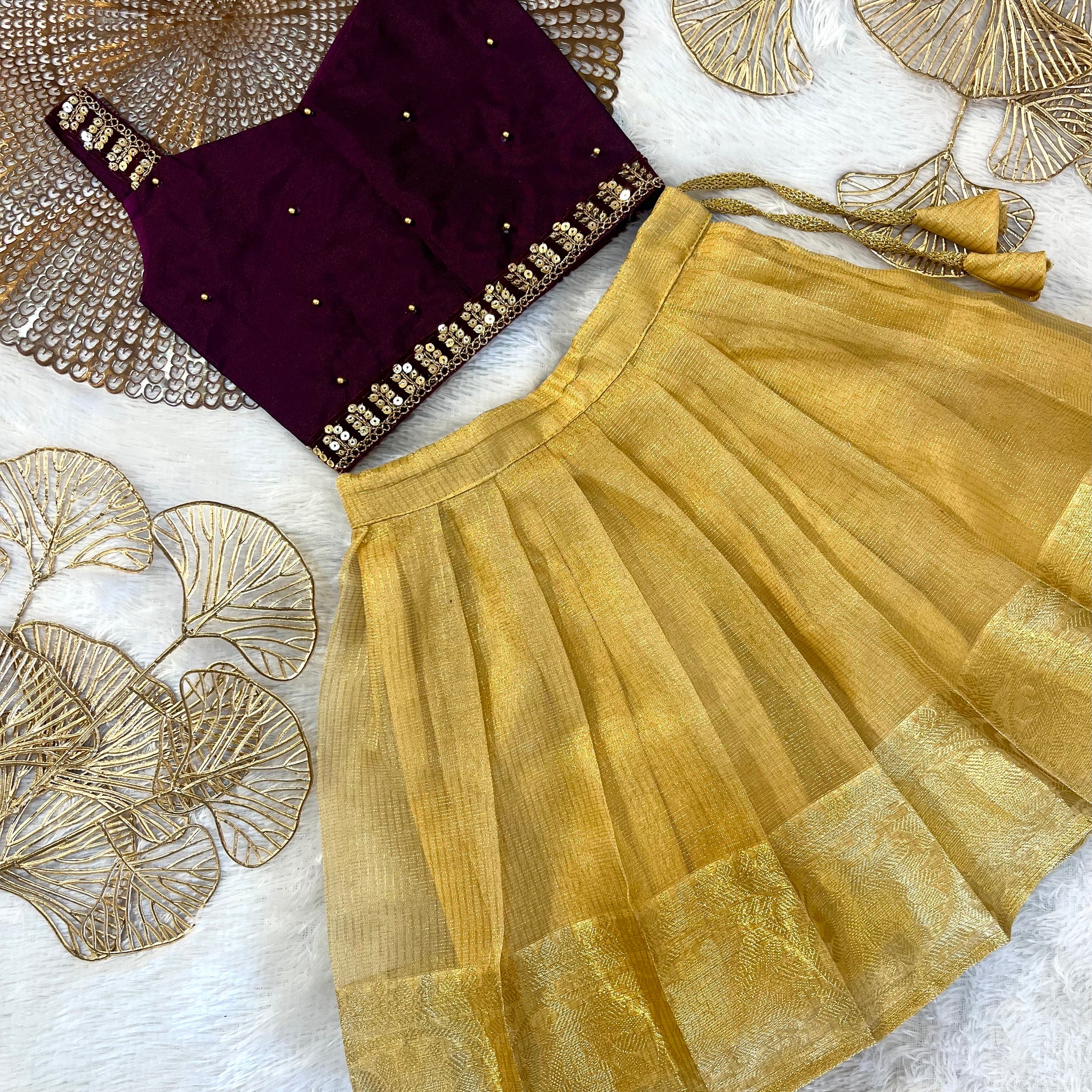Niha - Purple Gold Minipattu