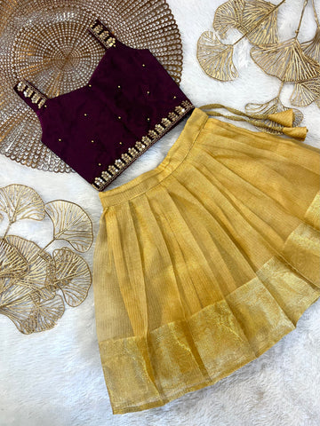 Niha - Purple Gold Minipattu