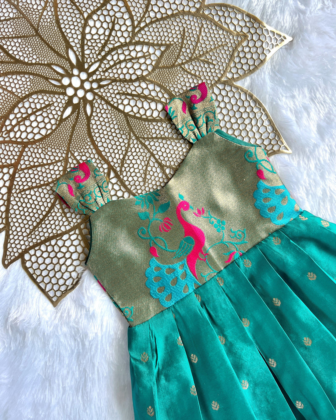 Navilu - Teal Frock Minipattu