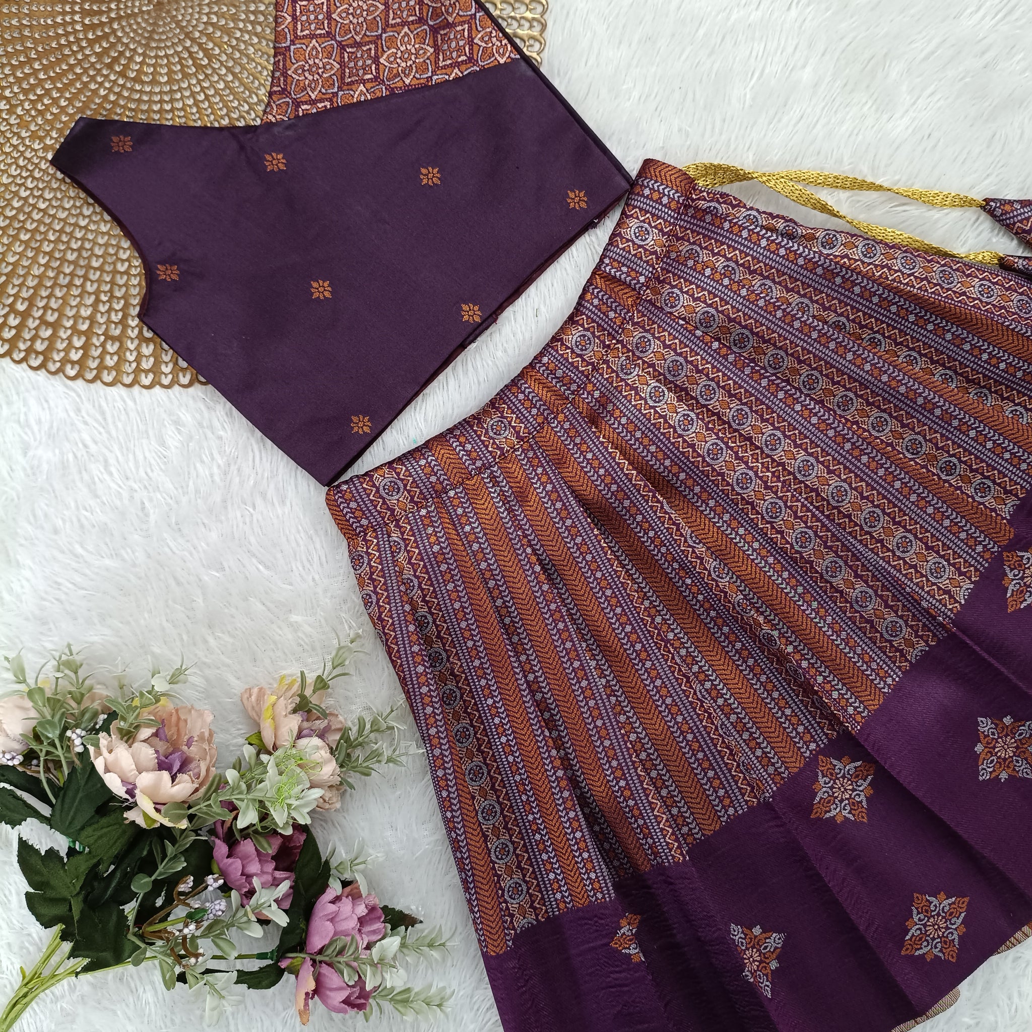 Meera - Purple Designer Minipattu
