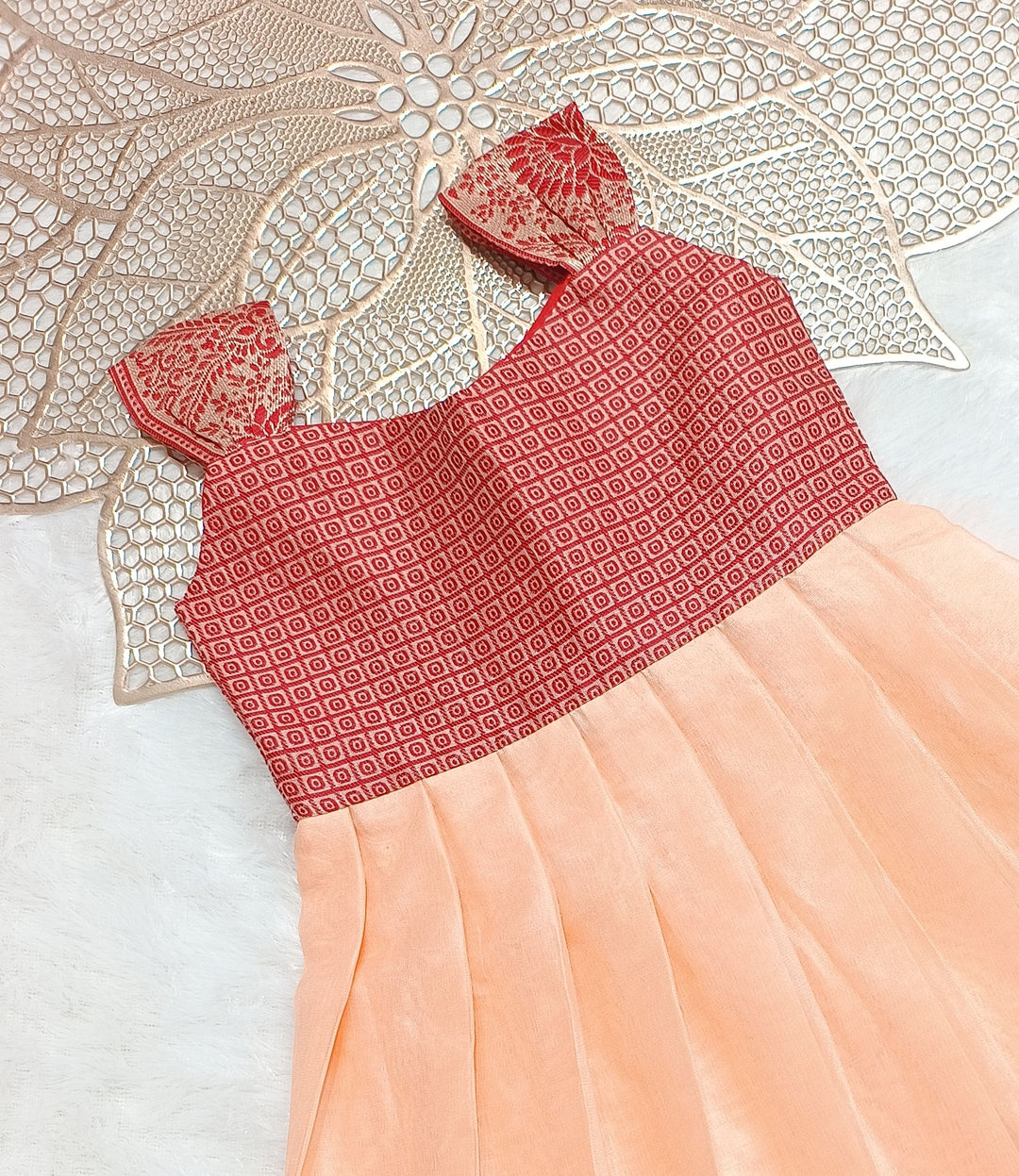Bindu - Peach Frock Minipattu