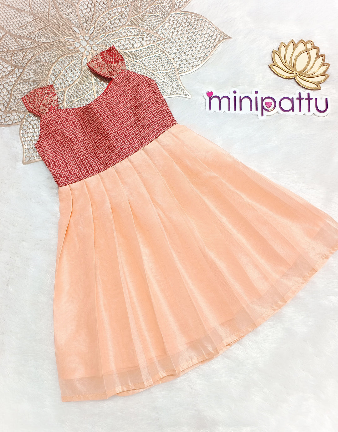 Bindu - Peach Frock Minipattu