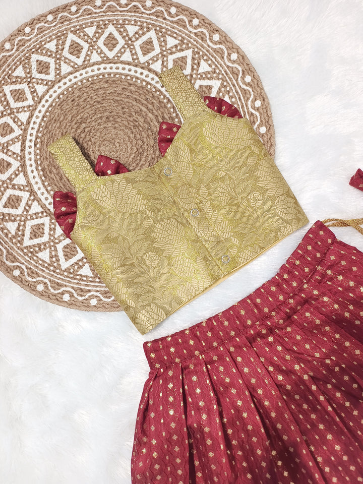 Venba - Gold Maroon Minipattu