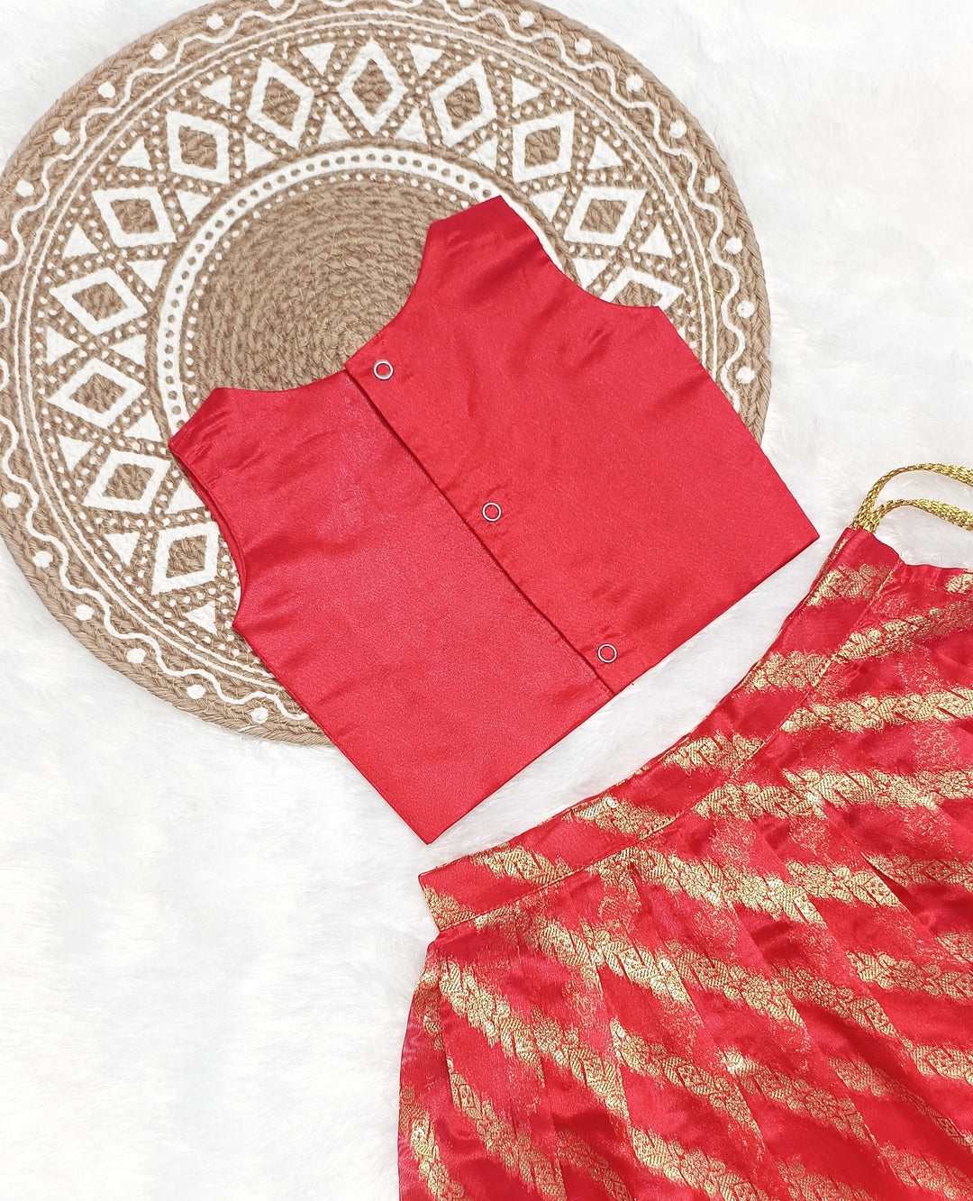 Sneha - Red Designer Minipattu