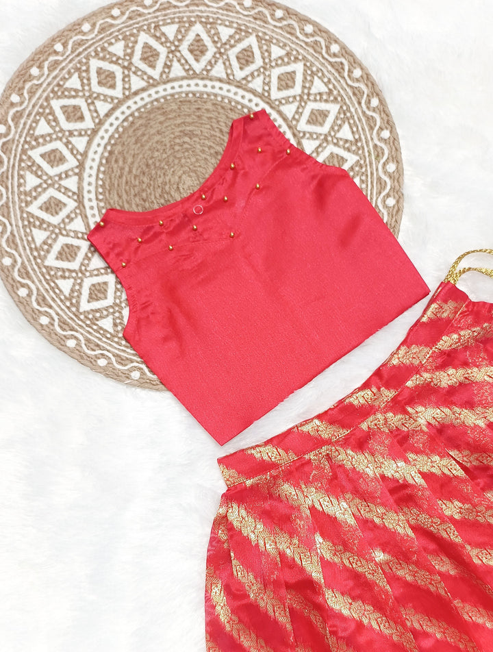 Sneha - Red Designer Minipattu