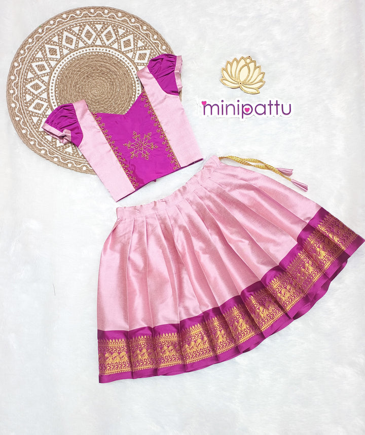 Anjali - Purple Pink Designer Minipattu