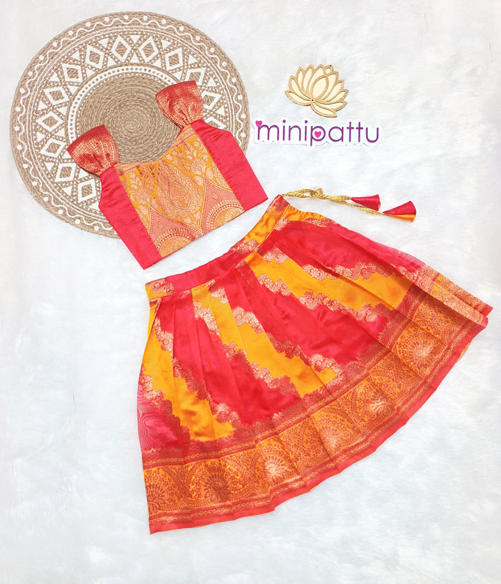 Maya - Red Mustard Designer Minipattu