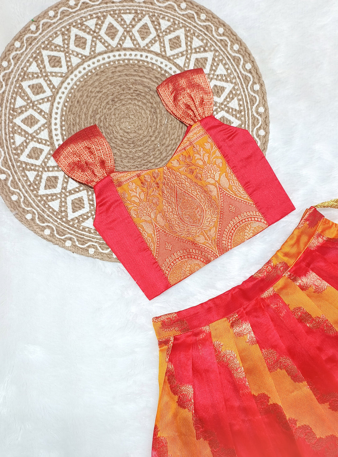 Maya - Red Mustard Designer Minipattu