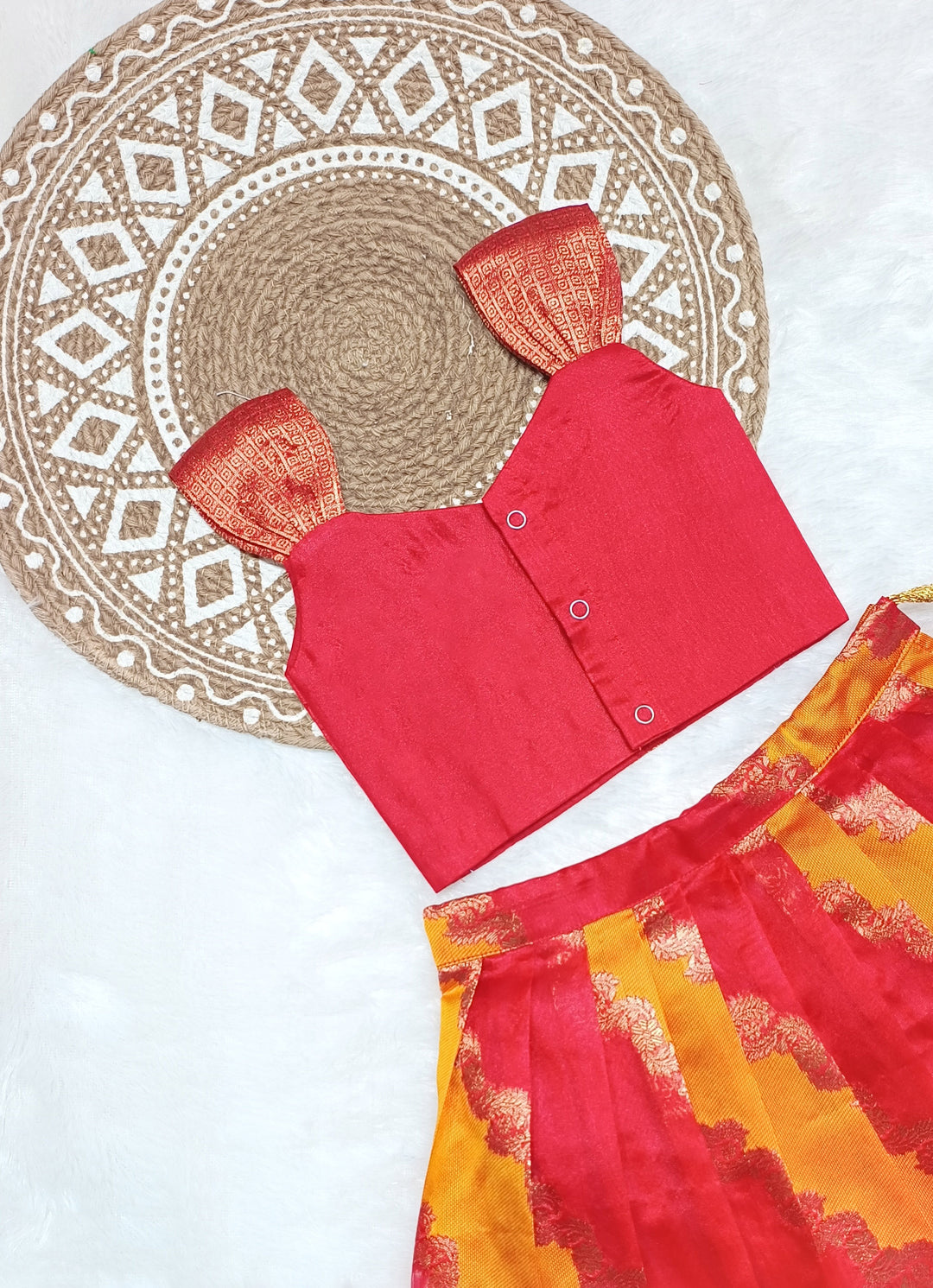 Maya - Red Mustard Designer Minipattu