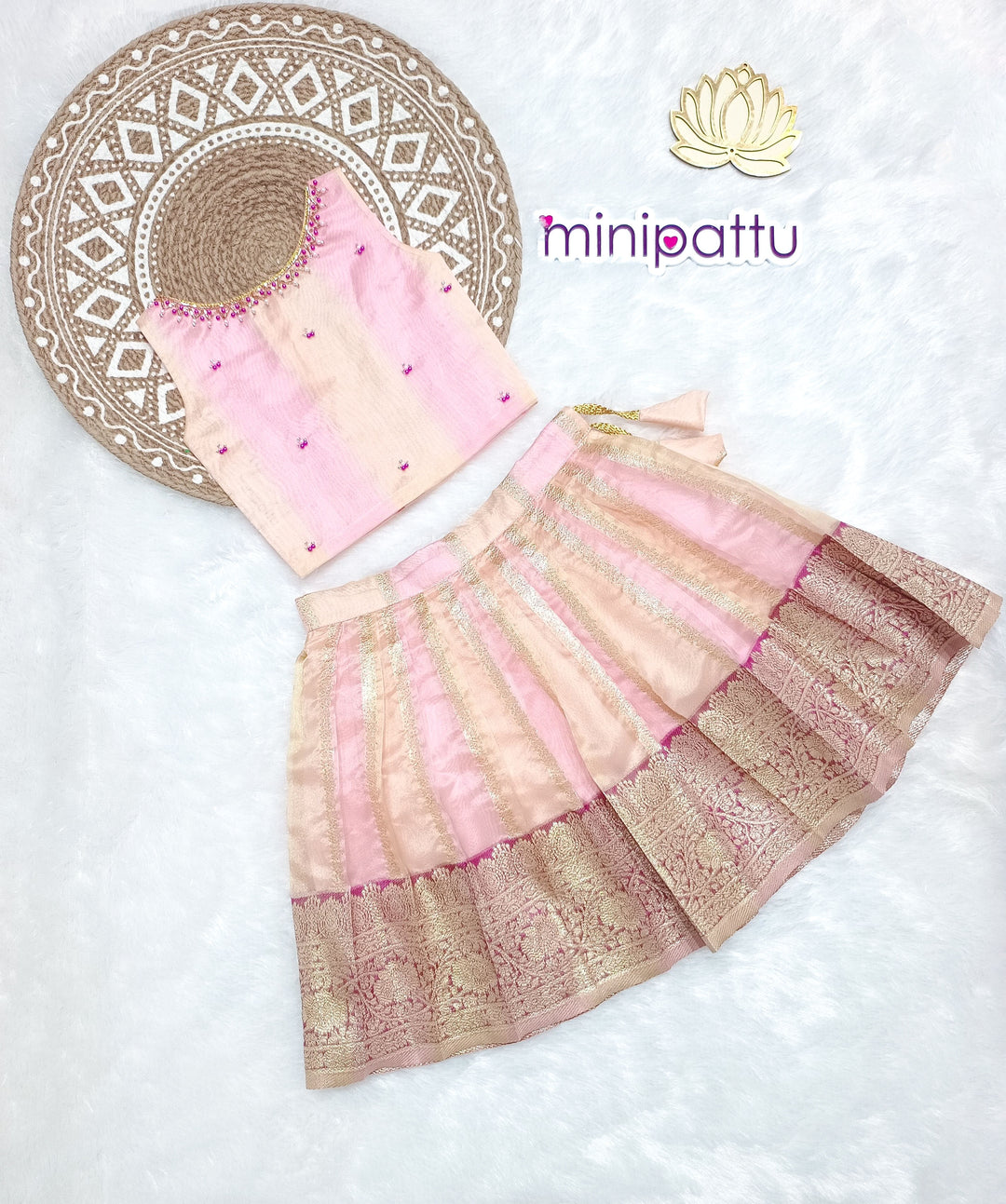 Sherin - Pink Designer Minipattu