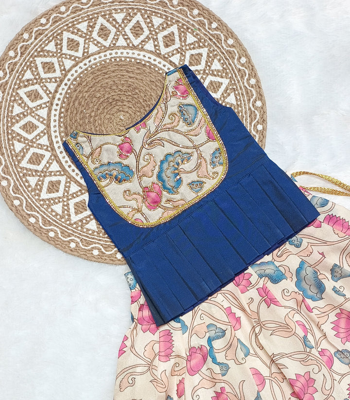 Rakshita - Navy Blue Designer Minipattu