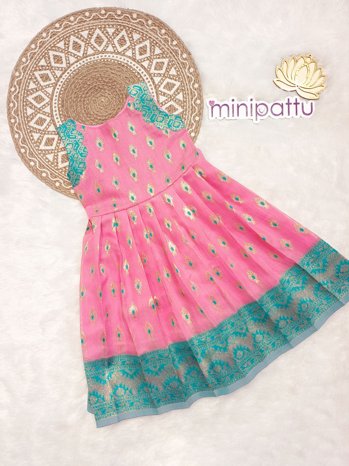 Roshini - Pink Frock Minipattu