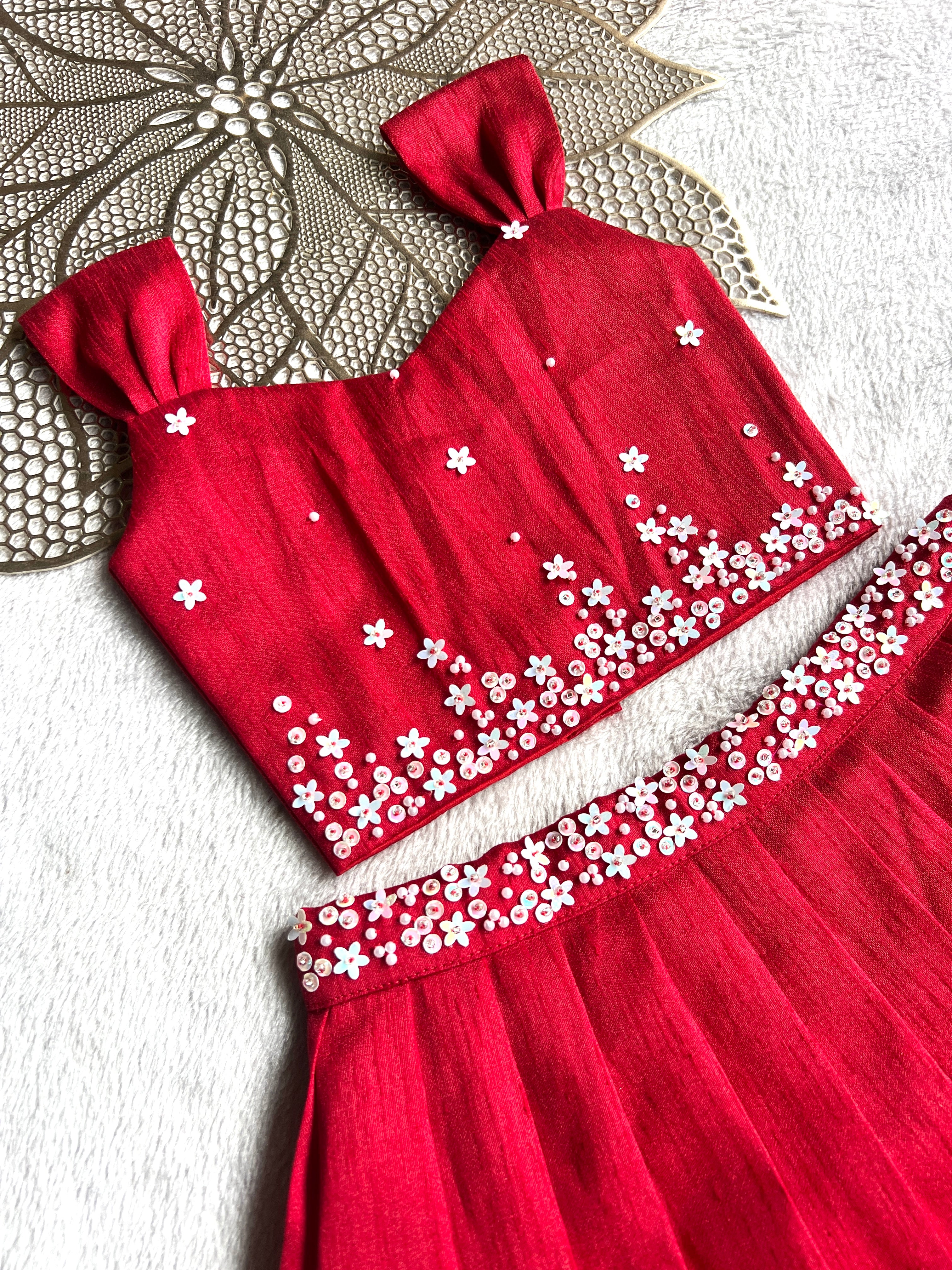 Jingle -  Red Designer Minipattu