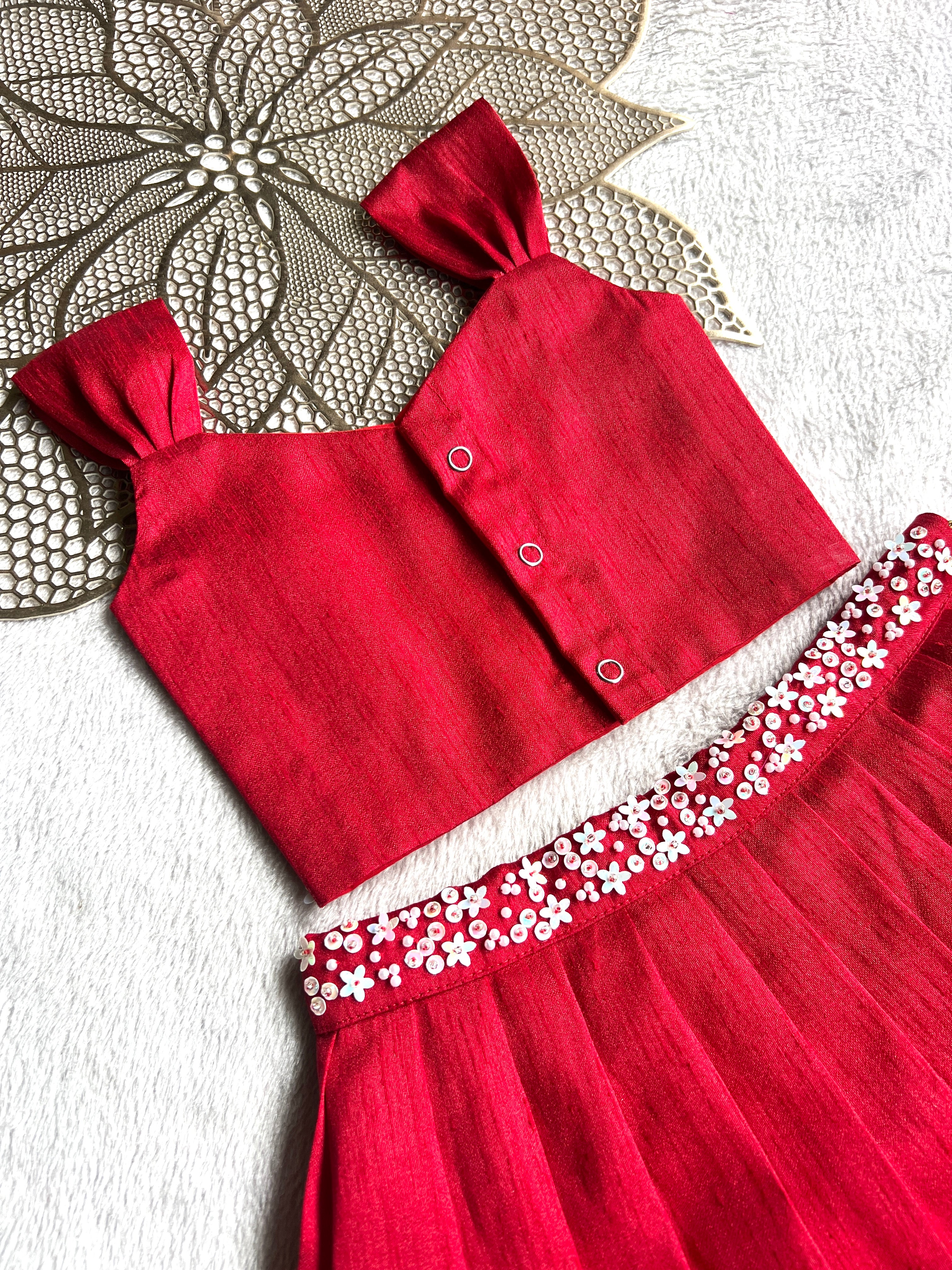 Jingle -  Red Designer Minipattu