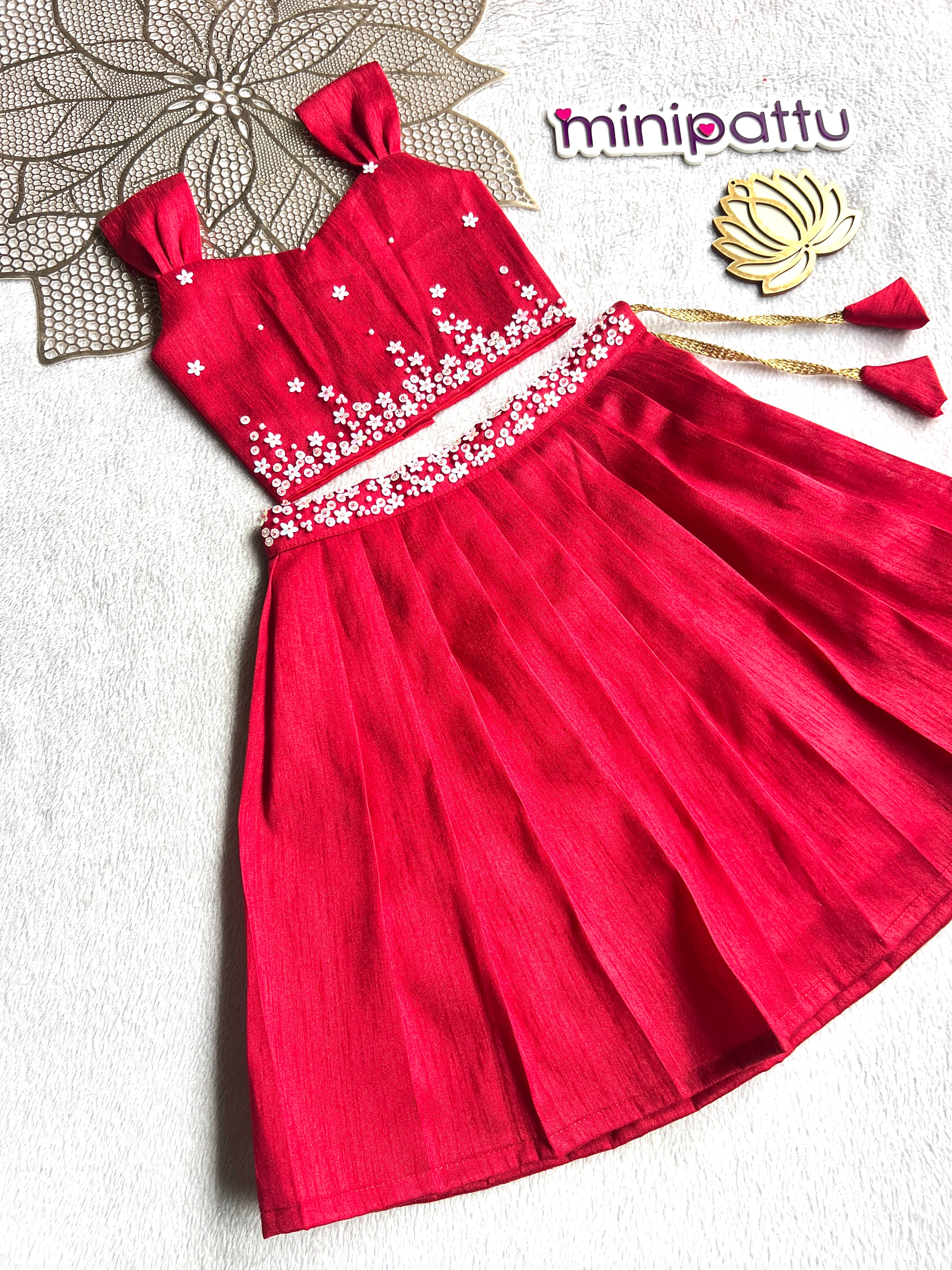 Jingle -  Red Designer Minipattu