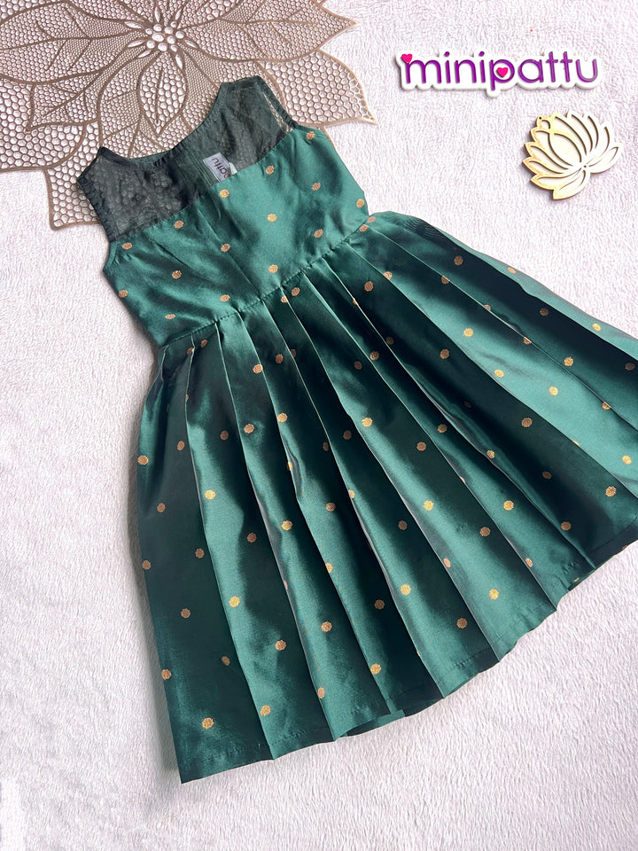 Jingle - Green Butta Frock Minipattu