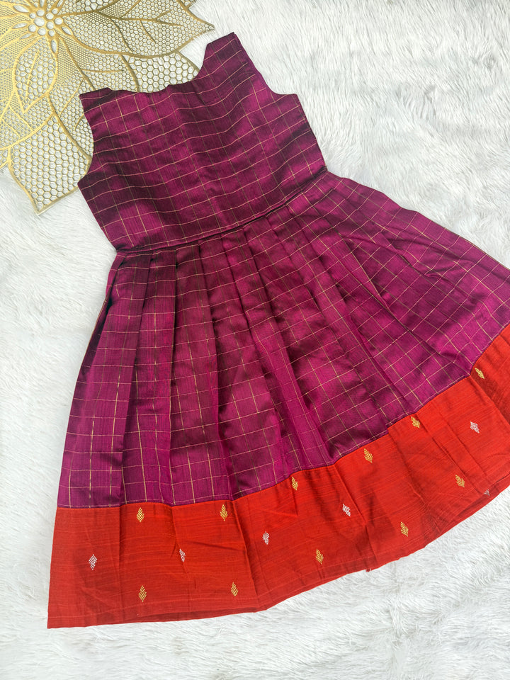 Naynika - Purple Rust Frock Minipattu