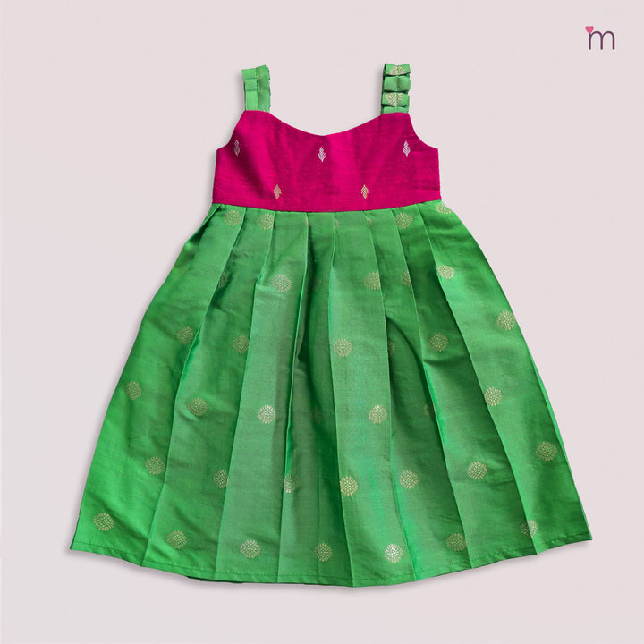 Anika - Pink Green Minipattu